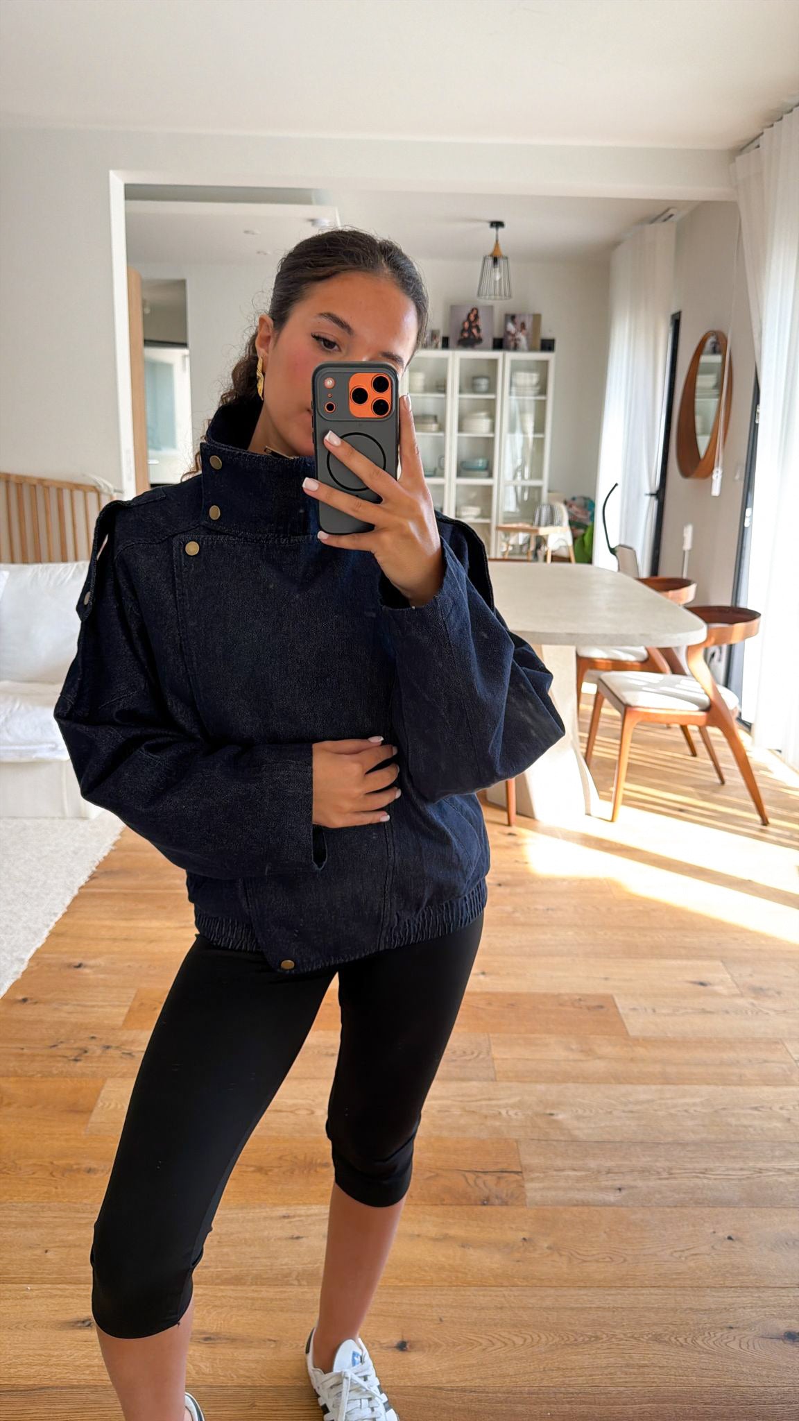 Veste en jeans à col