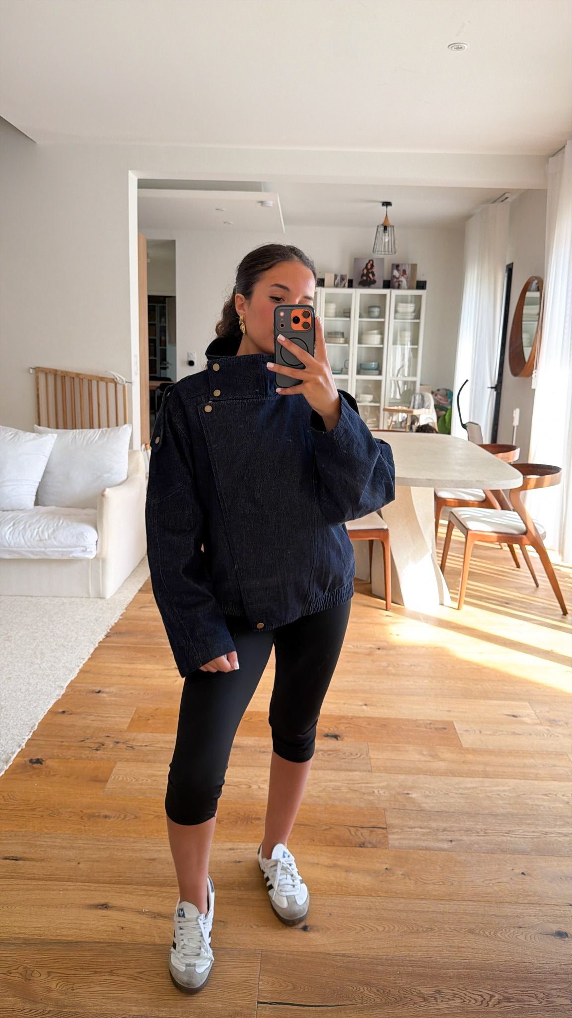 Veste en jeans à col