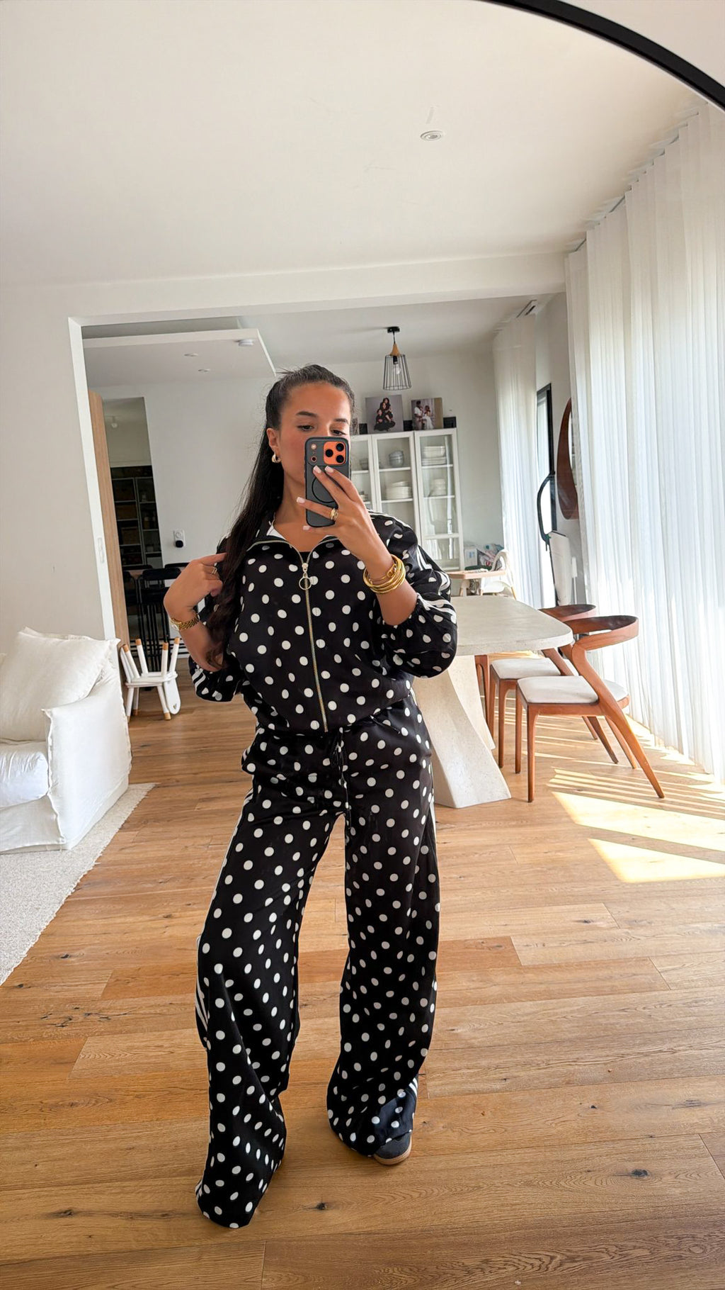 Ensemble à pois noir