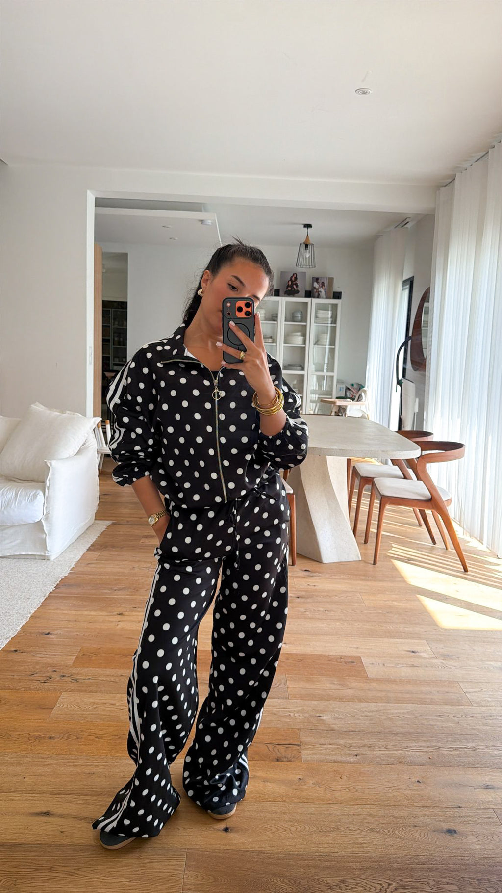 Ensemble à pois noir