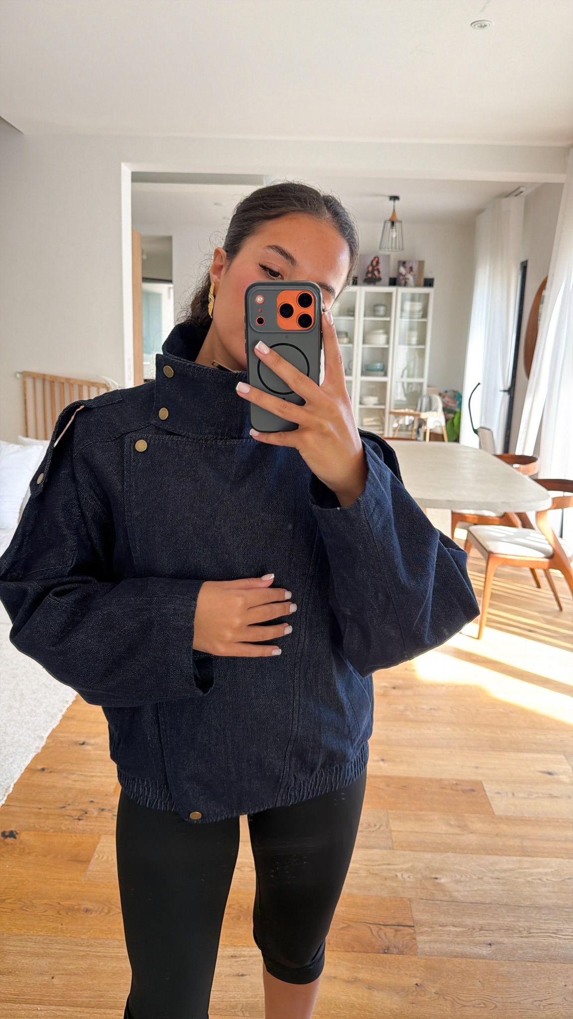 Veste en jeans à col