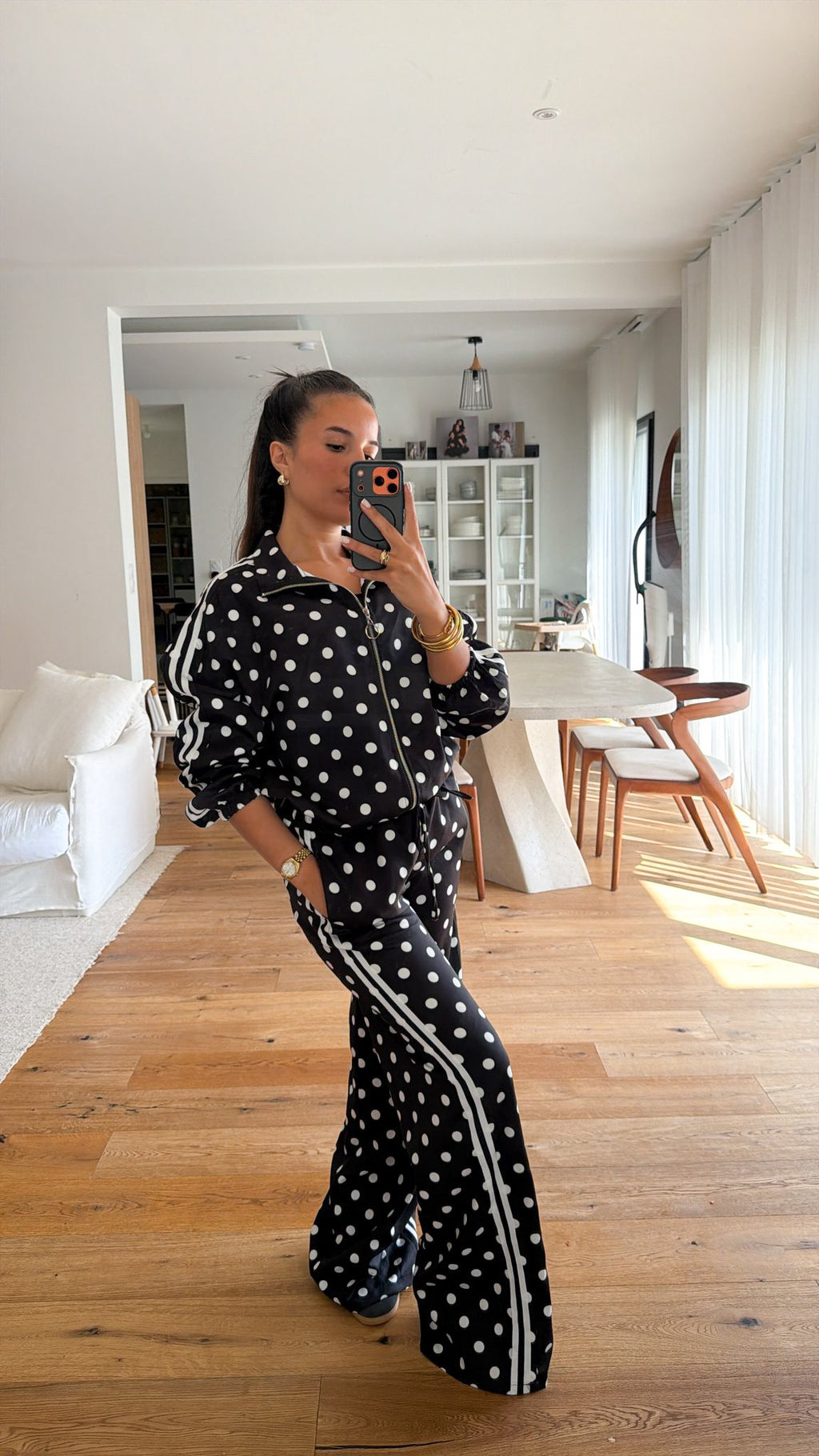 Ensemble à pois noir
