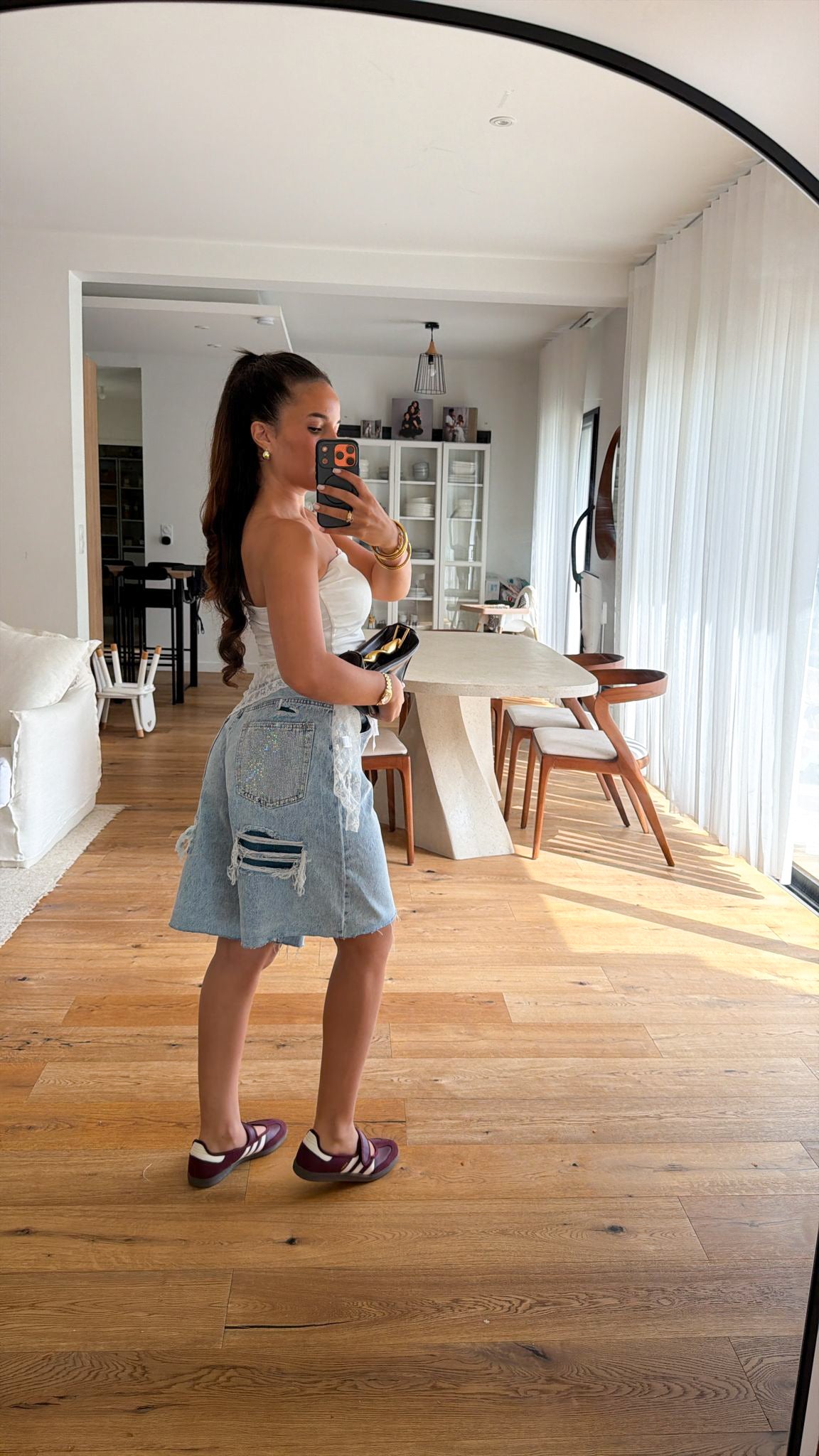 Bermuda en jeans