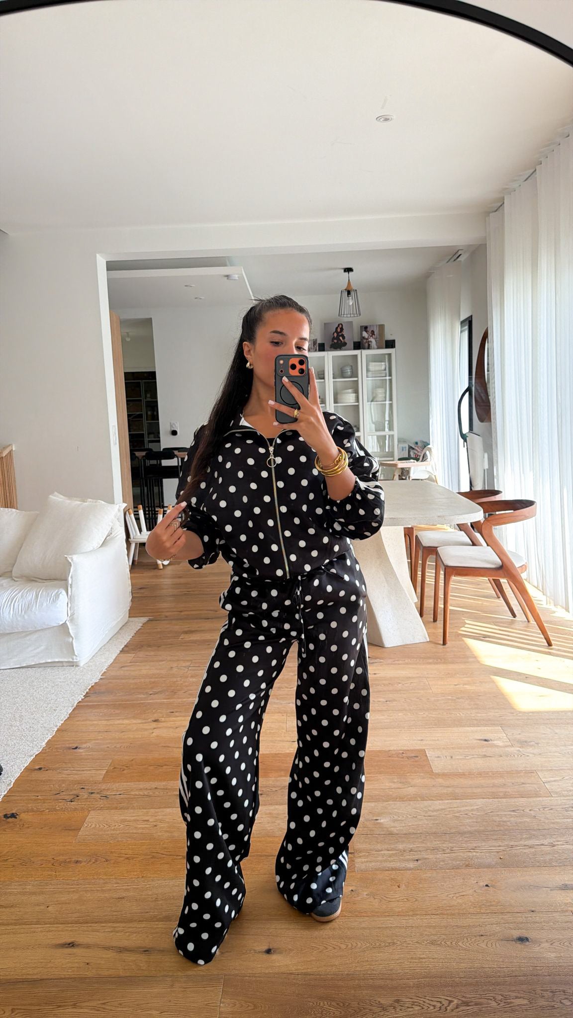 Ensemble à pois noir
