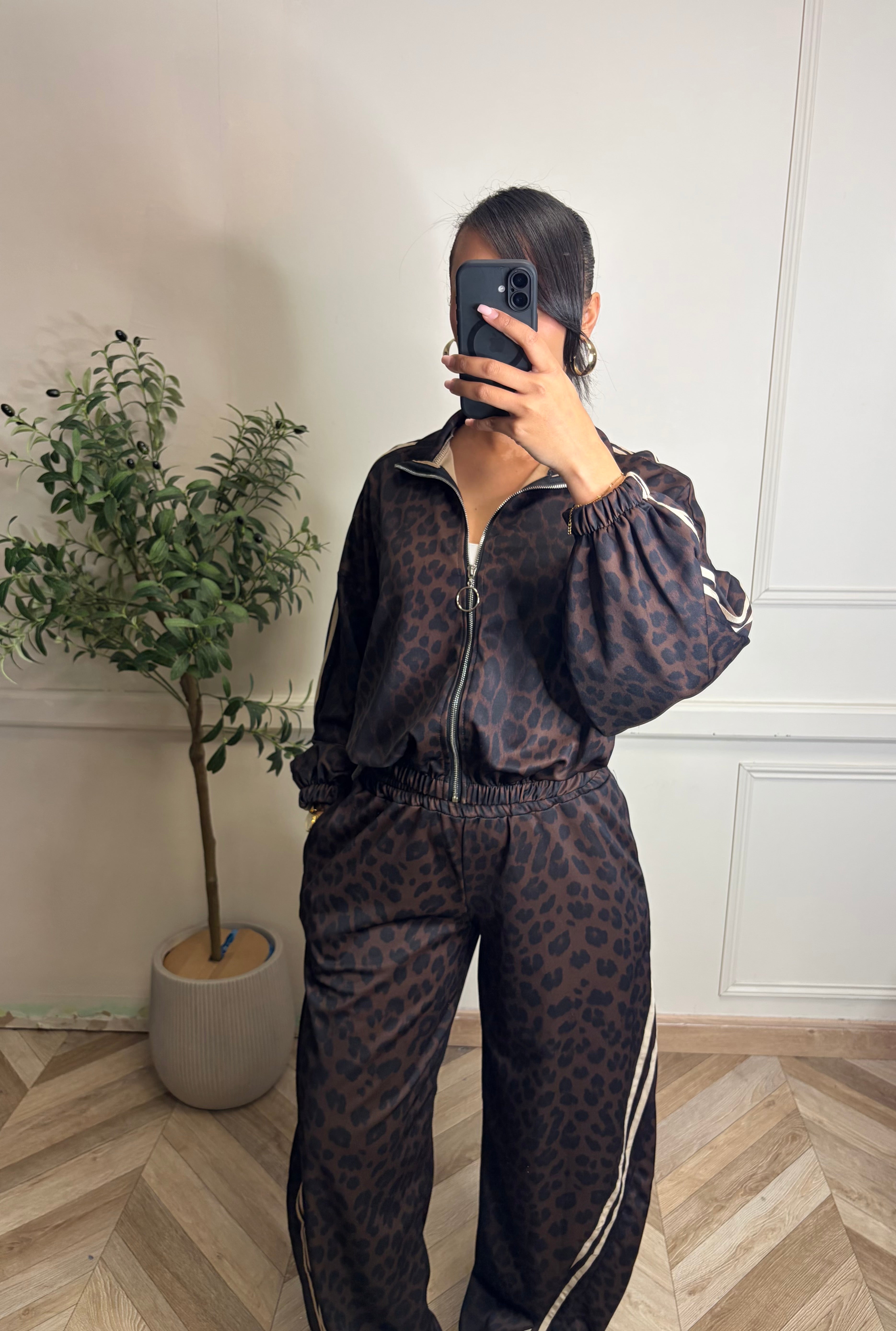 Ensemble léopard beige