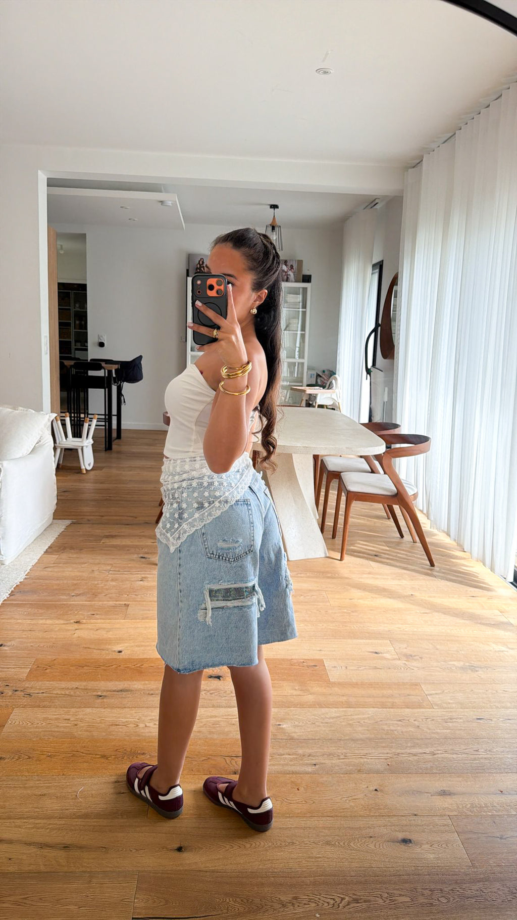 Bermuda en jeans